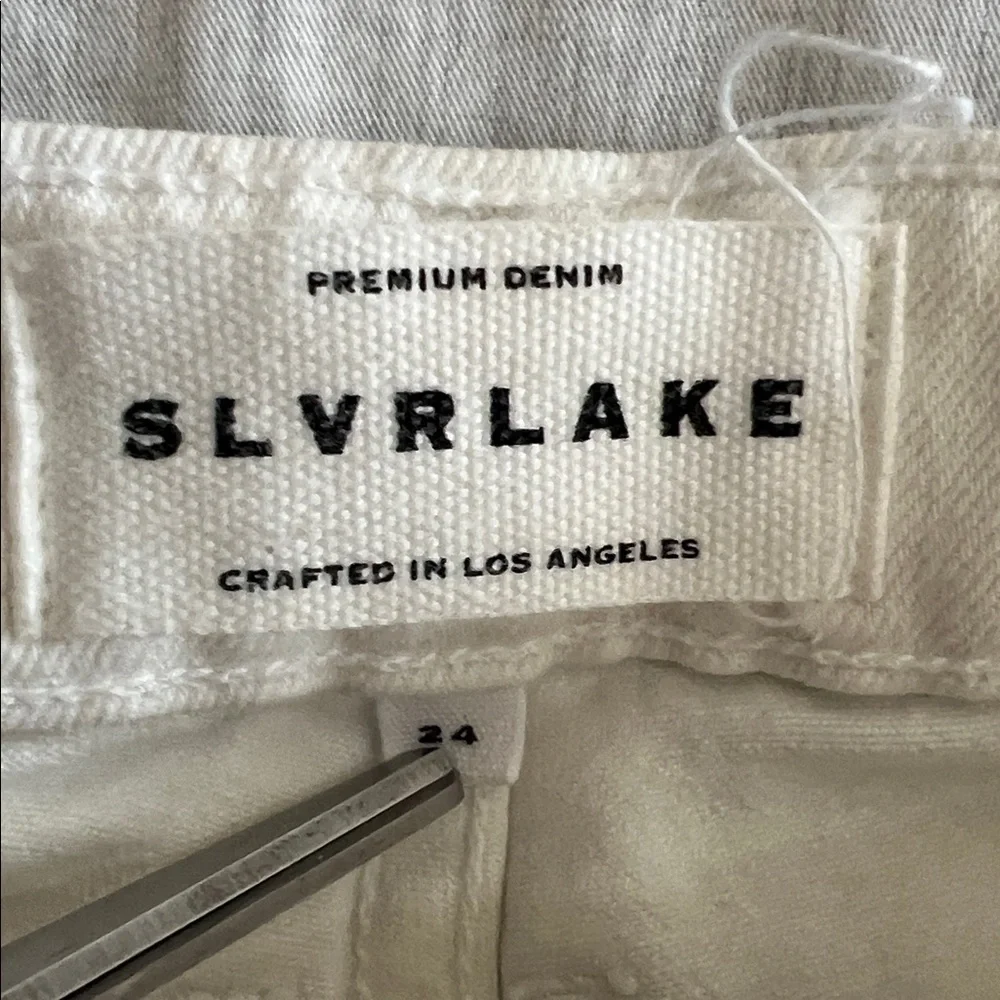 SLVRLAKE Flare‎ White Jeans Size 24 Mid Rise